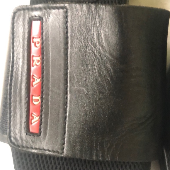 Prada Men's Slides Black Size 6 Velcro Fastener. - Picture 3 of 13